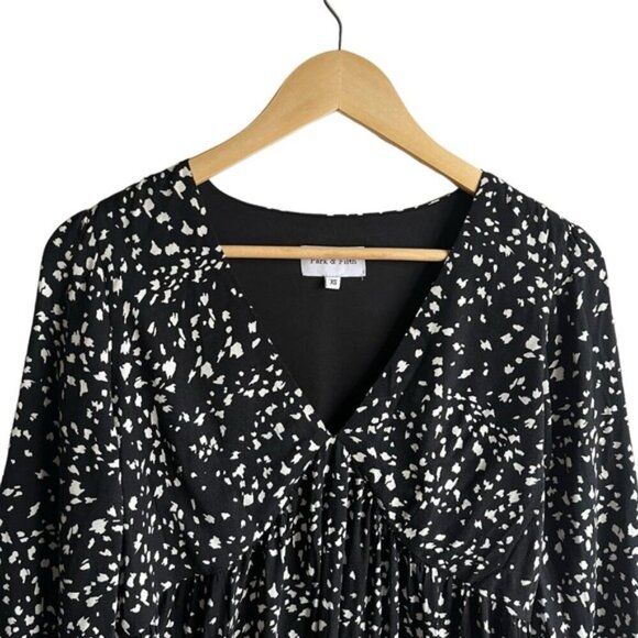 Park & Fifth Dress Size XS Black and White Midi - Picture 5 of 16